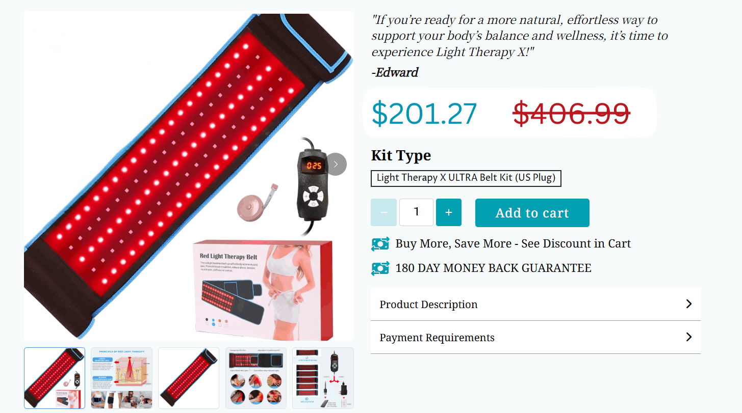 Light Therapy X discounted price